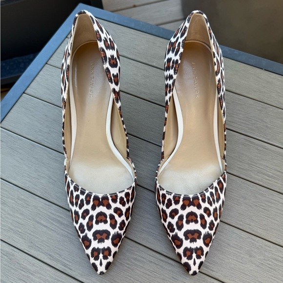 Ann Taylor Leopard Print Heels - Picture 1 of 7